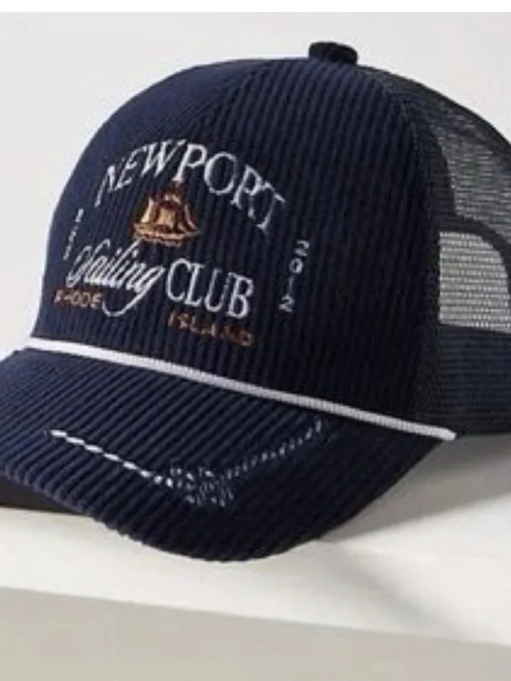 Anthropologie Corduroy Newport Sailing Club Hat New One Size